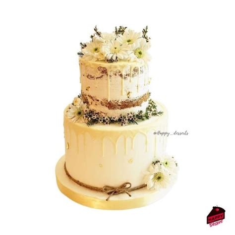 Naked Cake Con Flores Naturales HAPPY DESSERT