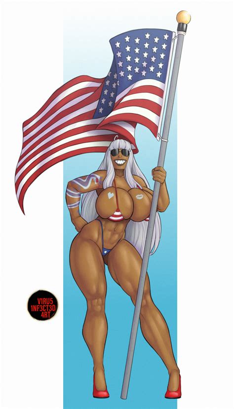 Patriotic Domino Commission By VirusInfectedArt Hentai Foundry