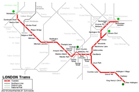Urbanrailnet Europe Uk England London Tramlink