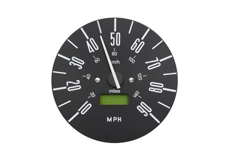 mm  mph black dial speedometer  type  empi