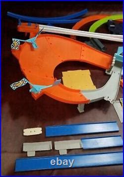 Car Track Set Large Hot Wheels Tracks Parts Lot Multiple Sets L K Cars Extras Crash Loops