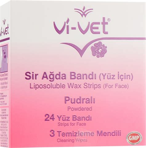 Восковые полоски для депиляции лица с тальком - Vi-Vet Liposoluble Wax ...