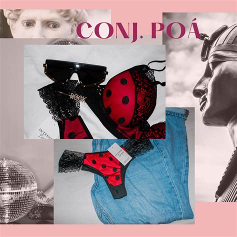 Conjunto Karen Lingerie Feminina Intense Lingerie Nunca Usado Enjoei