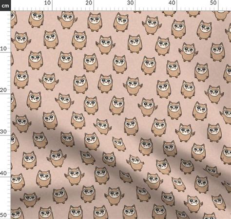 Owls Nude Cute Woodland Creatures Spoonflower