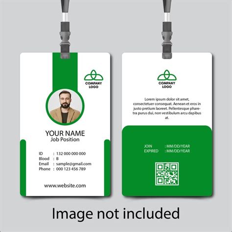 premium vector vertical professional id card template design