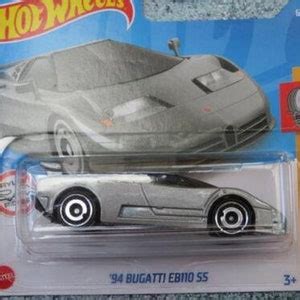 Hot Wheels 1994 Bugatti EB110 SS Silver HW Turbo Perfect Birthday Gift Miniature Collectable