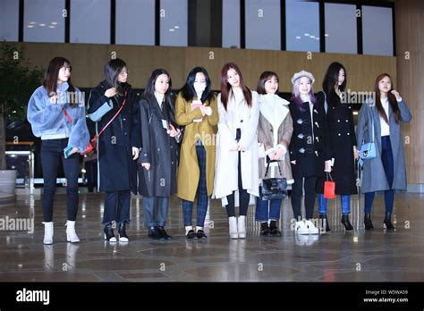 Members Of South Korean Girl Group Twice Arrive At The Gimpo