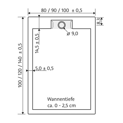 Hsk Rechteck Marmor Polymer Duschwanne X Cm