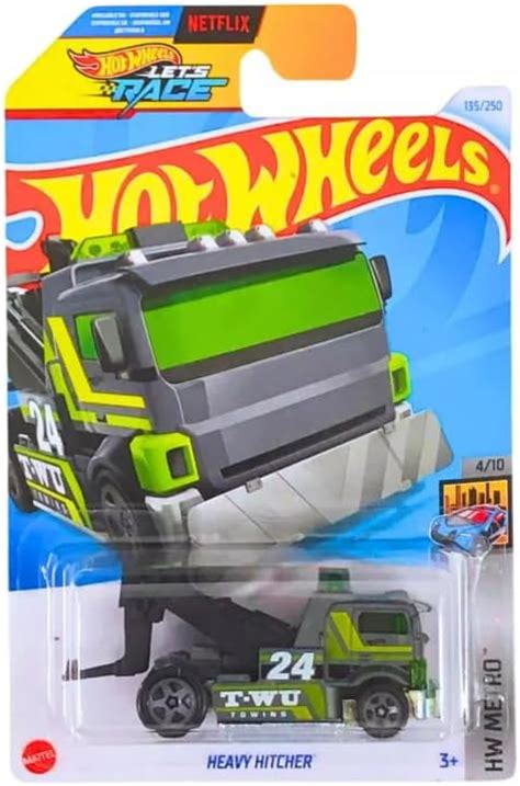 Amazon Hot Wheels Heavy Hitcher Gray Green HW Metro 4 10 Toys Games