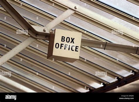 Box Office Sign Generic Tickets Ticket Office Stock Photo Alamy