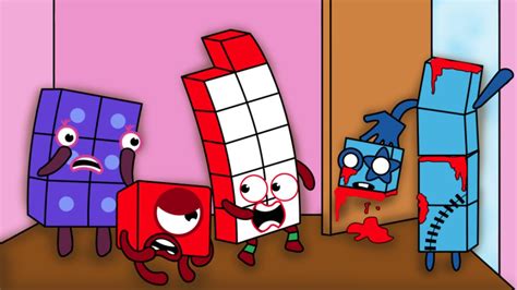 The Presence Of An Uninvited Guest Zombie Numberblocks 5 Fan Made Coloring Stories Youtube