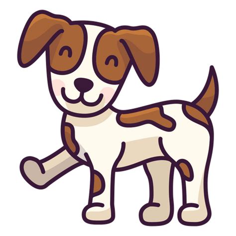 Design Png E Svg De Cão De Desenho Animado Em Pé Para Camisetas