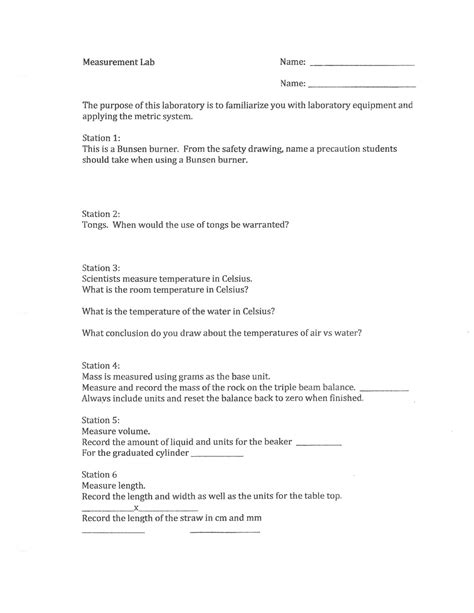 Science Class: Metric system conversion worksheet