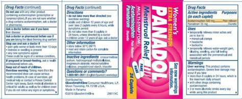Panadol Womens Extra Strength Tablet Glaxosmithkline Consumer