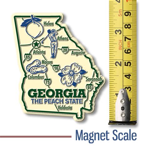 Georgia Giant State Map Magnet