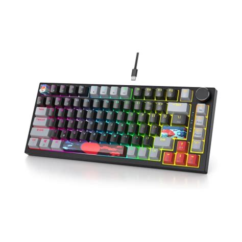 Wired Percent Mechanical Keyboard Hot Swappable Red Switch Tkl Mechanical Keyboard