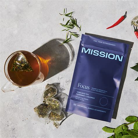 Mission Focus Yerba Mate Tea (Peppermint & Liquorice) 30 Tea Bags ...