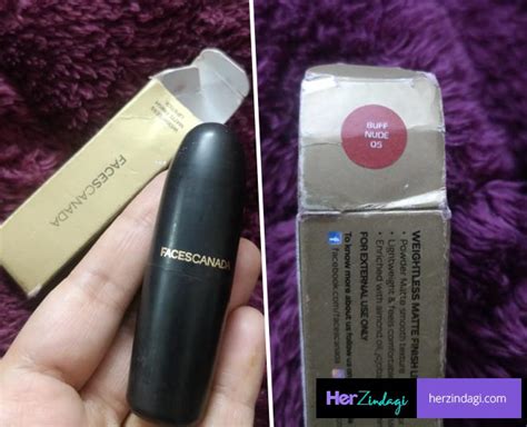 HZ Tried Tested Faces Canada Weightless Matte Finish Lipstick Buff Nude Detailed Review