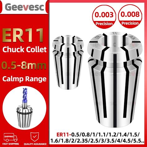 ER11 8mm Collet Chuck Er11 Collet Set ER Spring Collet ER11 0 5mm 0 8mm