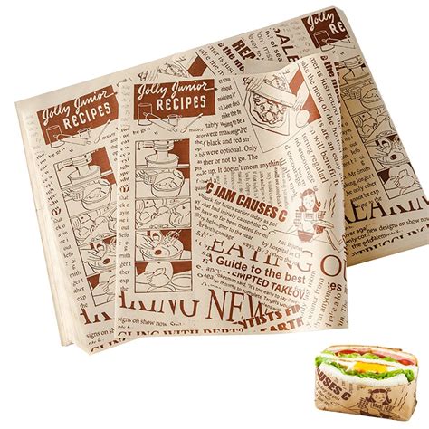 Wholesale Resable Sandwich Burger Wax Wrap Paper Custom Logo