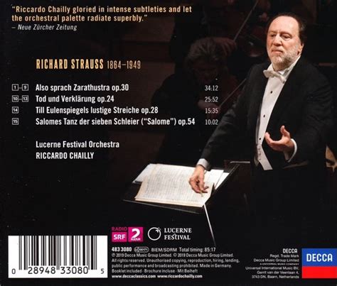 Lucerne Festival Orchestra Riccardo Chailly Strauss Also Sprach