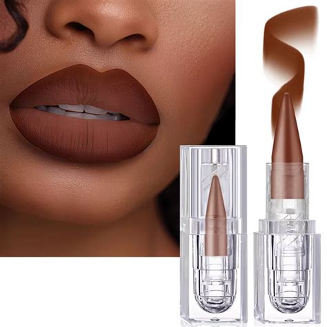 Delineador Labial Em Bastão De Gelo 2 1 Batom Nude Fosco À Prova D água De Longa Duração