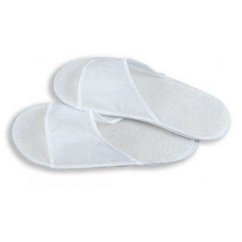 Одноразовые флизелиновые тапочки для отелей Белый 100 шт (ZF-032), цена ...