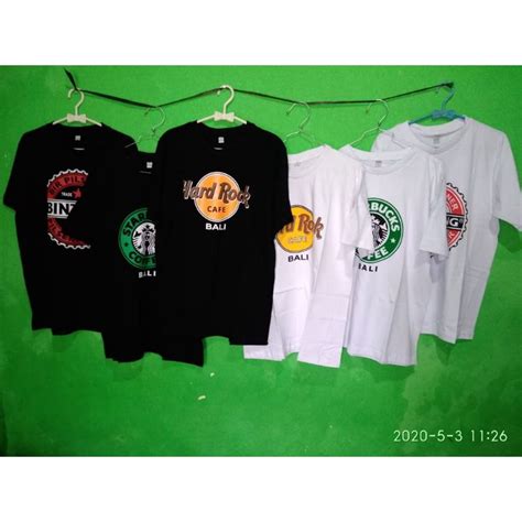 Jual Kaos Bali Hardrock Starbucks Bintang Bali Shopee Indonesia