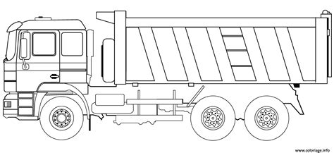 Coloriage dump camion - JeColorie.com