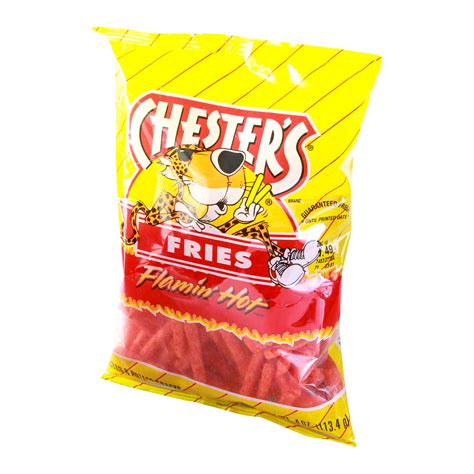 Chesters Flamin Hot Fries Flavored Corn And Potato Snacks