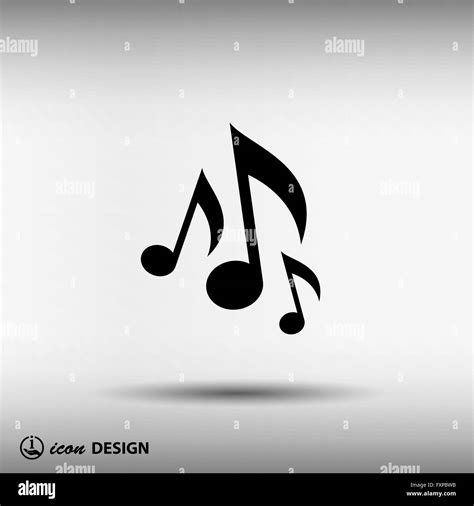 Pictograph Of Music Note Stock Vector Image And Art Alamy