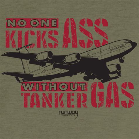No One Kicks Ass Without Tanker Gas Military Aviation Shirt Etsy