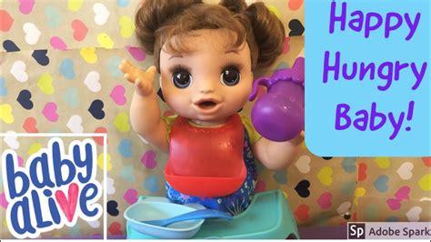 New Baby Alive Happy Hungry Baby Unboxing Review And Feeding Feeding