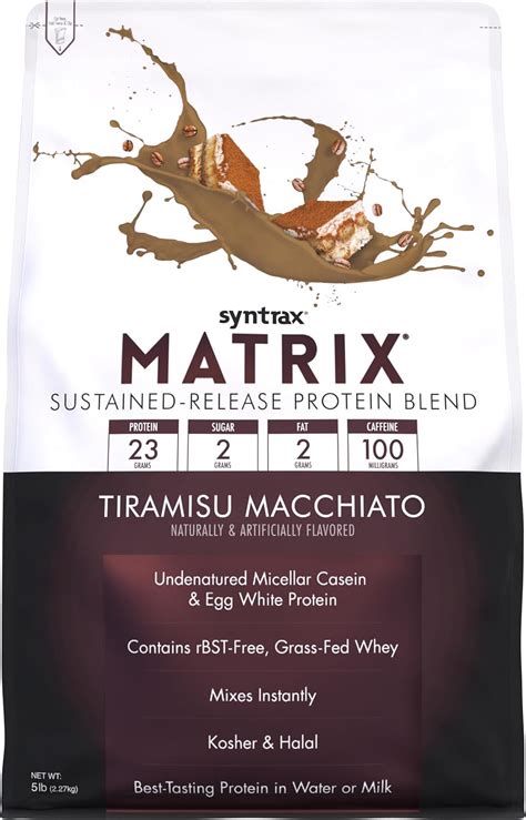 Amazon.com: Syntrax Nutrition Matrix, Sustained-Release Protein Blend ...