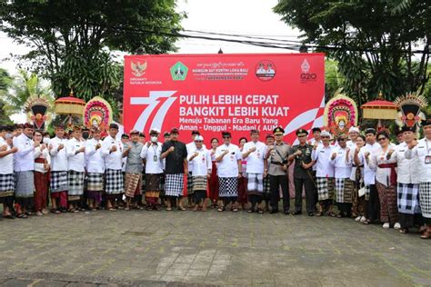 HUT Ke 64 Provinsi Bali Bupati Tabanan Pimpin Upacara Peringatan Di