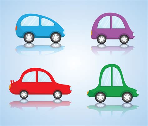 Cartoon style cute little car for kids vector illustration isolated on ...