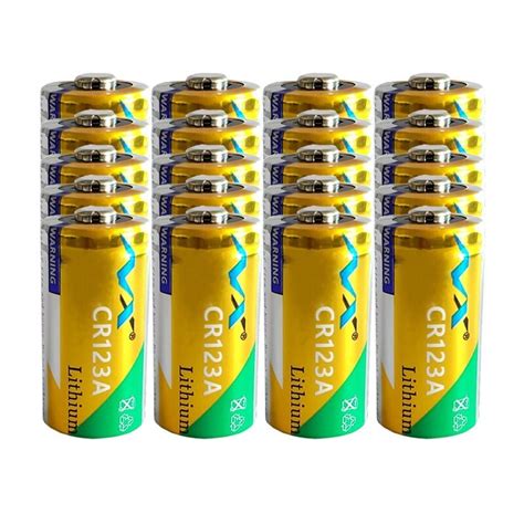 Original lithium battery - CR123A - 1600 mAh - 20 pieces | Store Malta