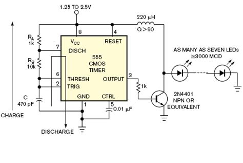 Микросхема 7555 схема включения