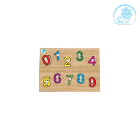 Quebra Cabeça Com Pinos Numerais Simque Brinquedos Educativos