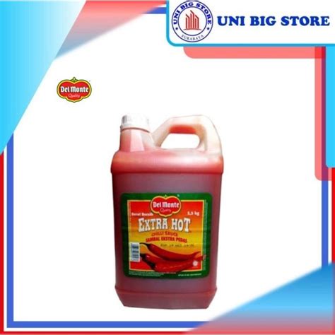 Jual Delmonte Saos Chili Extra Hot Sauce Galon Saus Pedas Lombok Kg Shopee Indonesia
