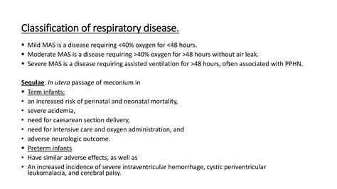 Meconium Aspiration Syndrome Ppt