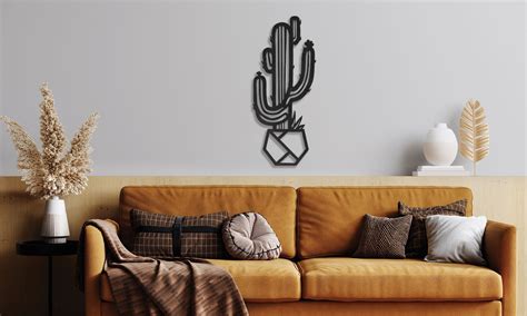 Metal Cactus Wall Art Cactus Wall Decor Wall Art Cactus - Etsy