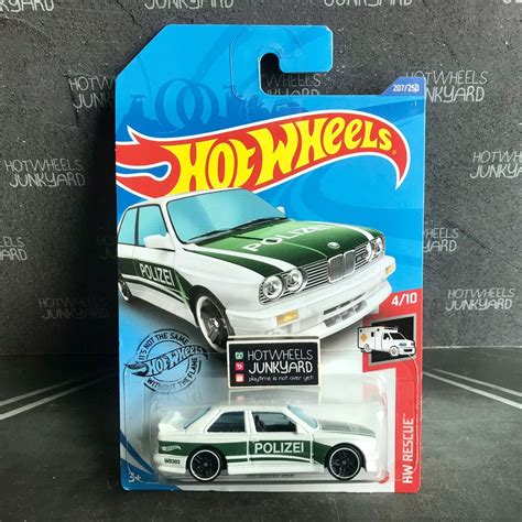 Jual Hot Wheels 92 BMW M3 Polizei HW Rescue White Police Car Shopee Indonesia