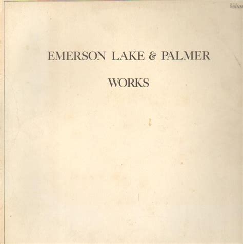 Works Volume 1 Elp Amazonfr Cd Et Vinyles