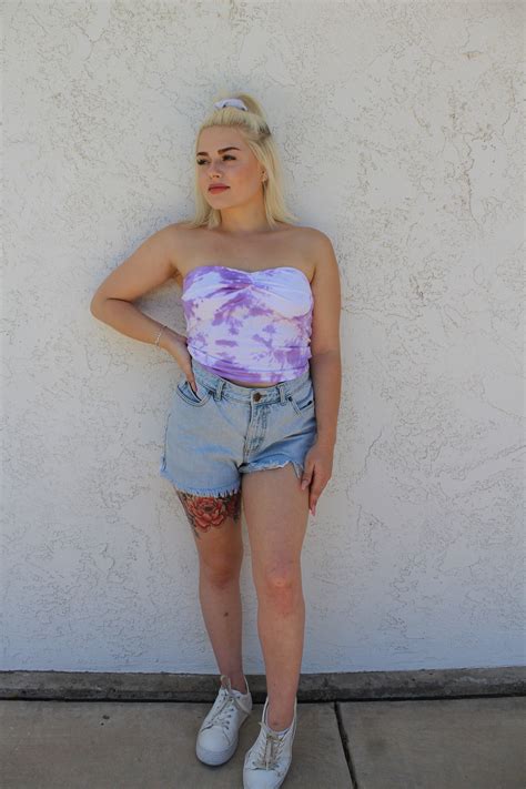 Lavender Tie Dye Tube Top Etsy