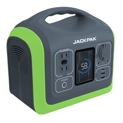 JackPak PS600W 1000W Peak Power USB Dual 110V Power Outlets 5180441
