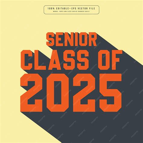 Premium Vector Senior Class Of 2025 Design Vector