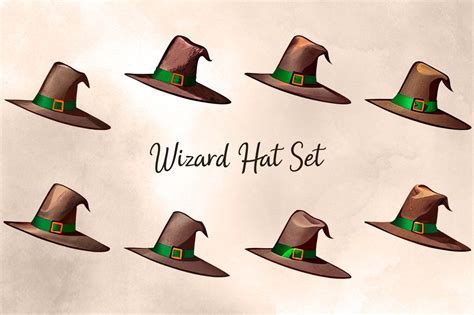 Wizard Hat Set Graphic By The Illustrators Lair · Creative Fabrica