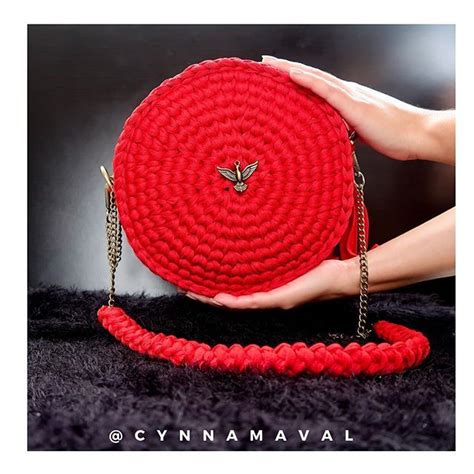 Bagred Roundbag Red Crochetbag Crochet Bag Crochet Crochet Hats