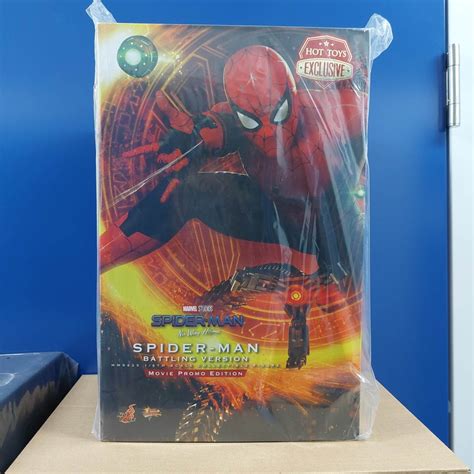 全新 Hot Toys MMS Spiderman 蜘蛛俠 Battling Version No Way Home Upgraded Suit Movie Promo